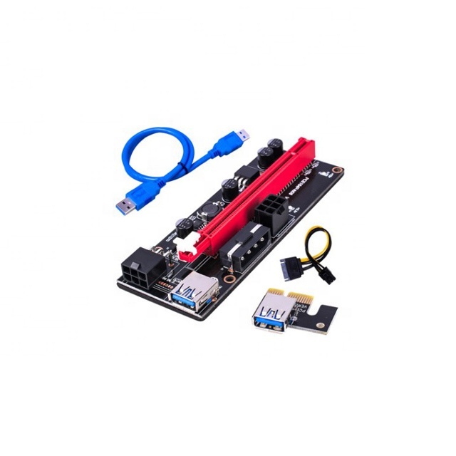 PCI-E Adapter VER 009S PCI-E 1X to 16X LER Riser 009S With Indicator Light Graphics Card Extender PCI-E