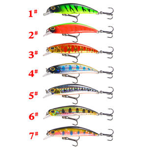 Señuelo de pesca XY-237 Minnow de 7 cm y 4 g, de hundimiento lento, para pesca en agua dulce y salada, ideal para pez mandarín y pez pomfret. - Product Image 2