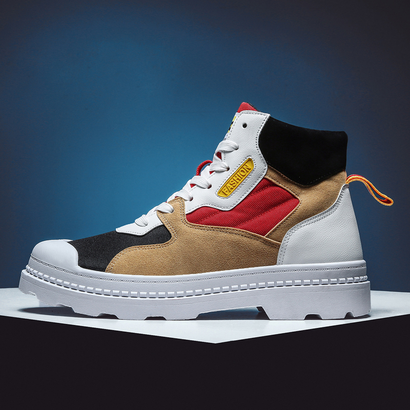 2019 новый модный дизайн хорошее качество замша кожа износостойкие мужские кожаные ботинки обувь
