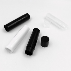 Personalizado 5g mini vacío redondo plástico blanco negro claro Chap Stick lápiz labial labio Bamb tubos - Product Image 4
