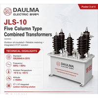 Transformateur combiné CT/VT en résine époxy 10 kV JLS-10 150/5A classe 0,2S pour utilisation extérieure en comptage
