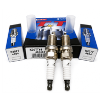 Bougie d'allumage K20TT 4604 Nickel à double pointe, filetage 14 mm, portée 19 mm, hexagone 16 mm, espacement 1,0 mm, pièces automobiles, bougie d'allumage moteur