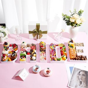 Scatola Rigida Personalizzata a Forma di Lettera <span class=keywords><strong>con</strong></span> Manico, Logo Stampato a Caldo per Alimenti e Fragole, Vendita all'Ingrosso - Product Image 2