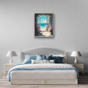 Kit de Peinture Acrylique par Numéros HJ Painting, Paysage 40x50cm, Haute Couverture, Sans Cadre, <span class=keywords><strong>pour</strong></span> Décoration de <span class=keywords><strong>Chambre</strong></span>, Vente en Gros et Personnalisation DIY - Product Image 1