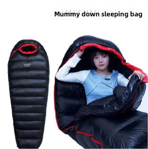 Sac de couchage blanc d'hiver pour adulte, type momie, chaud, adapté aux voyages de camping en trois saisons - Product Image 6