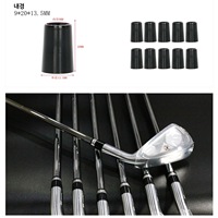 Embouts de logo personnalisés de haute qualité pour clubs de golf fers accessoires en plastique noir de luxe Durable Portable usine en gros