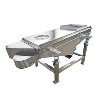 Tamiseur linéaire modulaire pour poudre de bentonite, deux moteurs vibrants, utilisation en transformation alimentaire, garantie 1 an, extension facile