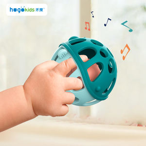 <span class=keywords><strong>Hogo</strong></span> jouets de dentition pour bébé en Silicone Non toxique jouet de dentition pour bébé hochet balle de préhension - Product Image 4