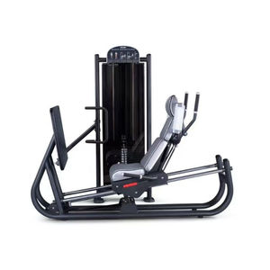 Máquina de prensa de piernas horizontal de acero ajustable de gran venta para entrenamiento corporal con selección de carga por pin - Product Image 1