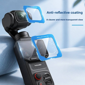 Protector de Pantalla de Vidrio Templado Óptico para Cámara de Acción Insta360 Luna Ultra con Adhesivo de Alineación - Product Image 2