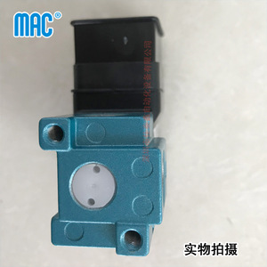 วาล์วแม่เหล็กไฟฟ้า Mac 113B-611JJ ขนาด 1/4 นิ้ว แบบไพล็อต สำหรับควบคุมแก๊ส วาล์วความเร็วสูง - Product Image 1