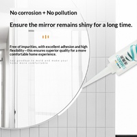 Scellant en silicone neutre transparent non corrosif pour verre câblé, verre dépoli PDLC et verre gravé à l'acide, non polluant, OEM