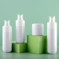 Ensemble d'emballages cosmétiques 100 120 150 ml Bouteille en plastique transparente pour toner Vaporisateur pour le corps Crème pour le visage Pot à beurre Vide Lotion Gel Pompe à pompe