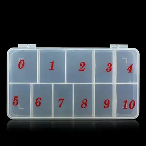 Yimart 11 Gitter Nail Art Container Nagels pitzen Leere Box Nagels pitze Aufbewahrung sbox