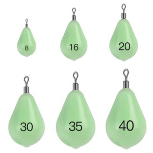 Plombs de pêche en forme de <span class=keywords><strong>torpille</strong></span>, lumineux, recouverts de plastique, 18g-150g, poids de pêche en acier à haute teneur en carbone, avec émerillon - Product Image 2