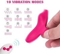 Vibrierende Höschen Tragbarer Höschen-Vibrator mit Fernbedienung Klitoris-Stimulator Schmetterlings-Vibratoren Sexspielzeug für Frauen Shop