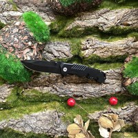 Couteau de poche tactique pliable multifonctionnel en acier inoxydable AK-3169 pour l'extérieur
