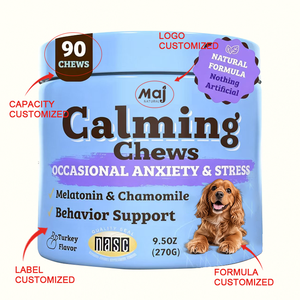 Suplemento para Perros de Marca Propia, Masticables Calmantes para el Alivio de la Ansiedad, Masticables Blandos para el Cuidado de la Salud de las Mascotas, Suplemento Natural para Perros - Product Image 2