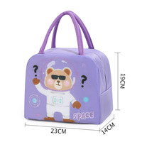 Sac isotherme en tissu Oxford de dessin animé coréen sac à lunch portable étanche de grande capacité sacs de pique-nique en plein air