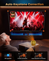 Mini projecteur type-c charge 4K Android 13 Portable à courte portée Home cinéma lampes LED lentille de mise au point