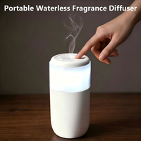 Nouveau diffuseur d'arômes électrique intelligent USB 2026 pour voiture, sans eau, à huile essentielle pure, nébuliseur à froid, démarrage/arrêt automatique, 2000 mAh, pour porte-gobelet