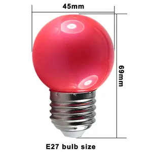 G45 1W Mini Small LED Lamps Flash Balloon Light Lantern Bulb For Christmas Tree装飾