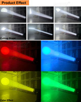 Mega Pro Lites 600W CMY CTO CRI Luz LED Blanca Perfil BSW 3 en 1 con Efecto de Marco y Cabeza Móvil, Prisma de 8 Facetas, 34 Canales DMX512 para Escenario y Teatro