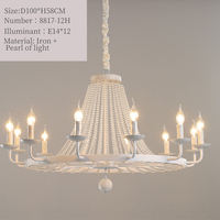 XINZHONG Custom American Luxury Hotel Sala de estar Dormitorio Colgantes Light Iron Linear Crystal Chandelier