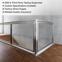 Maille de câble métallique décorative en acier inoxydable pour garde-corps de balcon et filet de façade d'atrium