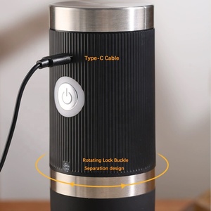 เครื่องชงกาแฟไร้สายแบบพกพา พร้อมใบมีดเซรามิกคุณภาพสูง ใช้พอร์ต USB สำหรับใช้ในบ้าน รุ่น W-309 - Product Image 4
