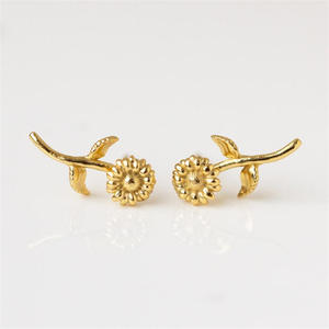 December fiore di rame <span class=keywords><strong>orecchini</strong></span> retrò e artistici <span class=keywords><strong>orecchini</strong></span> di compleanno fiori per compleanni regalo placcato retrò artistico - Product Image 6