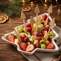 Brochettes à fruits personnalisées, motifs ours mignons, cœurs, roses, brochettes jetables pour apéritifs, pour mariage, fête, vaisselle de table