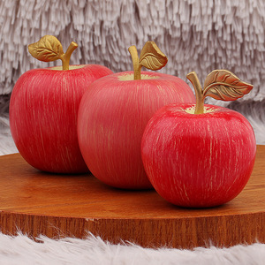 Ping một đồng mô phỏng Đỏ Apple trang trí nhỏ Christmas Eve món quà thủ công kim loại nhân tạo trái cây trang trí - Product Image 4