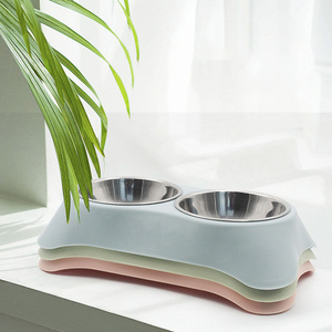 Ciotola Doppia Rotonda Rialzata Antirovesciamento per Cani e Gatti, Utensili per Animali Domestici, Disponibile all'Ingrosso per Spedizioni Transfrontaliere - Product Image 2