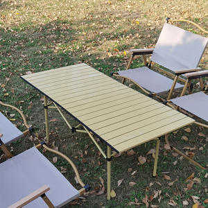 Table pliante de style chinois, légère, portable, facile à transporter, pour camping en plein air, barbecue, pique-nique, stand de vente ambulant, Alpine - Product Image 6
