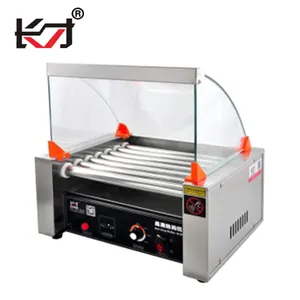 HD-7 kitchen equipment appliance Stainless Steel Hot Dog Sausage Roller Grill Electric Hot Dog Maker bakery Machine price