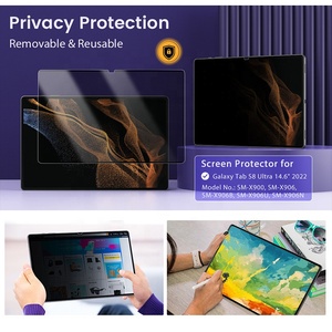 サムスンギャラクシータブS8ウルトラ14.6インチ2022 (SM-X900/SM-X906) の紙のプライバシースクリーンプロテクターのように取り外し可能再利用可能 - Product Image 4