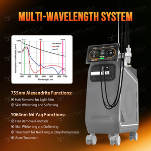 Máquina de Depilación Láser de Pulso Largo con Tecnología Q-Switched de Alta Calidad Seaheart Alexand 755nm/1064nm Vertical Indolora para Spa y Salón - Product Image 4