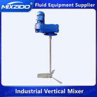 Mélangeur doseur vertical en acier inoxydable avec agitateur à pales pour le traitement des eaux usées 220V/380V Puissance 0,37-1,5kW