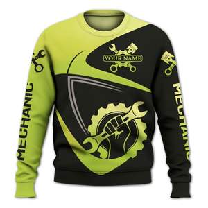 <span class=keywords><strong>Pull</strong></span> d'hiver personnalisé avec nom imprimé Mécanicien <span class=keywords><strong>Pull</strong></span> unisexe personnalisé pour homme femme Idée cadeau Papa Lui Anti-boulochage - Product Image 2
