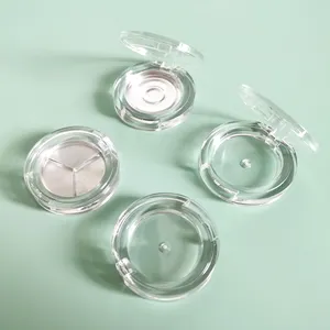 Y008 cute clear empty blush packaging compack transparent embalagem de blush luxury makeup eyeshadow and cream blush packaging