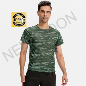 Customized Fashion Design Short Sleeve Men's Running Quick Drying Sun protection Sports Running T-<b>shirt</b> Gym Slow <b>Walk</b> - Product Image 3