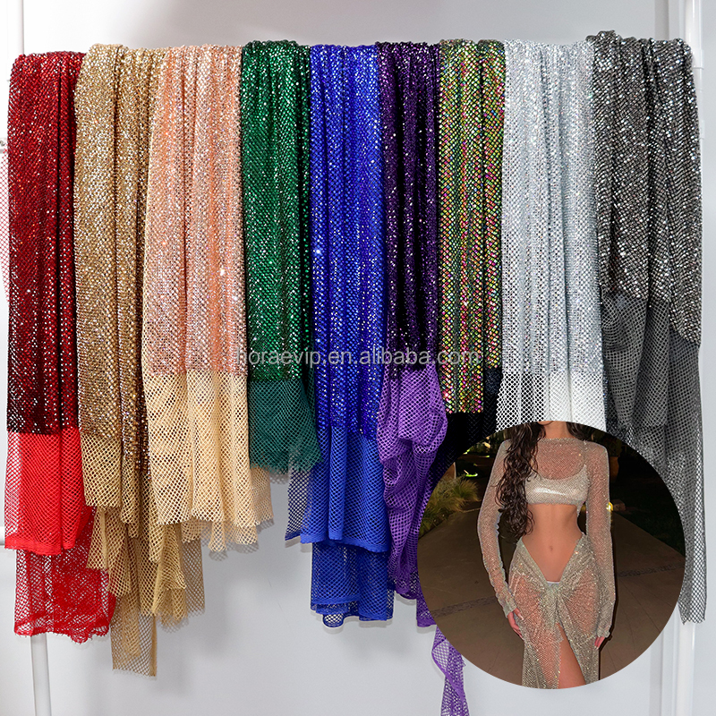 rhinestone printed fabric