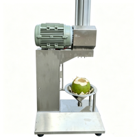 Industriële pneumatische roestvrijstalen messen groene kokosnoot schilmachine kokosnootverwerkingsmachine snelle schilmachine voor hoge verkoopcijfers