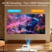 Proyector Inteligente P20 de la Mejor Calidad, 500 ANSI Lúmenes, Full HD 1080P, Video 4K, Android 14, Enfoque Automático, 2GB 8GB, LCD, HiFi Estéreo, Portátil