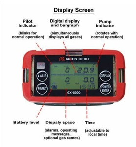 เครื่องตรวจวัดก๊าซแบบพกพา RIKEN KEIKI GX-8000 TYPE-A รุ่นใหม่ล่าสุด GX-8000 RIKEN KEIKI GX-8000 GX-8000 - Product Image 3