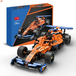 2024 super carro esportivo MCL33 empilhável modelo veículo tijolos criativo rápido velocidade carros esportivos blocos de construção brinquedo kits para meninos