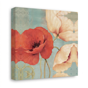 Pintura <span class=keywords><strong>al</strong></span> Óleo de Amapola Personalizada de Fábrica, Arte de Pared con Marco Interior en Lienzo, Pintura Hecha a Mano e Impresa para Sala de Estar - Product Image 1