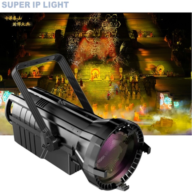 Motorized Zoom 250W COB LED Light CRI≥95 DMX512 Linear Dimming for Broadcast Studio