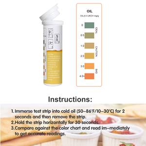 Tiras reactivas de alta sensibilidad para el ácido oleico en aceites comestibles, <span class=keywords><strong>30</strong></span> pruebas por botella - Product Image 4